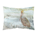Caroline'S Treasures Brown Pelican Watercolor Fabric Standard Pillowcases, Multicolor