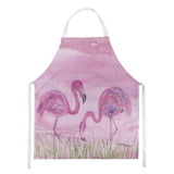Caroline'S Treasures Sc2018Apron Flamingos Kitchen-Aprons, Multicolor
