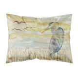 Caroline'S Treasures Blue Heron Yellow Sky Fabric Standard Pillowcases, Multicolor