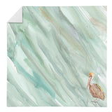 Brown Pelican On Sage Green Napkin Sc2063Nap