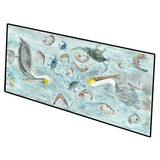 Pelicans, Crabs And Shrimp Indoor Or Outdoor Runner Mat 28X58 Sc2088Hrm2858