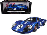 Ford GT MK IV #4 Blue L. Ruby D. Hulme 24 Hours of Le Mans (1967) 1/18 Diecast Model Car by Shelby Collectibles