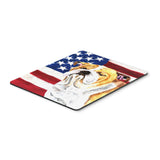 Caroline'S Treasures Mouse/Hot Pad/Trivet, Usa American Flag With Bulldog English (Sc9002Mp)