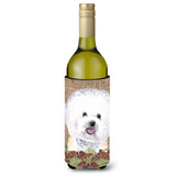 Bichon Frise Wine Bottle Beverage Insulator Beverage Insulator Hugger Sc9047Literk