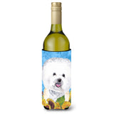 Bichon Frise Wine Bottle Beverage Insulator Beverage Insulator Hugger Sc9059Literk