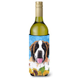 Saint Bernard Wine Bottle Beverage Insulator Beverage Insulator Hugger Sc9076Literk