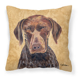 Caroline'S Treasures Sc9117Pw1414 German Shorthaired Pointer Fabric Pillow, Large, Multicolor