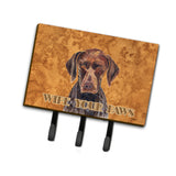 Caroline'S Treasures Sc9117Th68 German Shorthaired Pointer Wipe Your Paws Leash Or Key Holder, Large, Multicolor