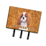 Caroline'S Treasures Sc9118Th68 Cavalier Spaniel Wipe Your Paws Leash Or Key Holder, Large, Multicolor