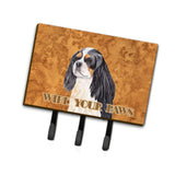 Caroline'S Treasures Sc9120Th68 Cavalier Spaniel Wipe Your Paws Leash Or Key Holder, Large, Multicolor
