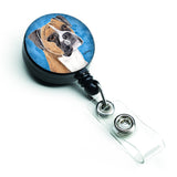 Caroline'S Treasures Boxer Retractable Badge Reel Or Id Holder With Clip, Multicolor (Sc9121Bu-Br)