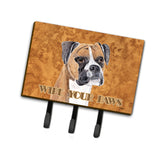 Caroline'S Treasures Sc9121Th68 Boxer Wipe Your Paws Leash Or Key Holder, Large, Multicolor