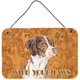 Caroline'S Treasures Sc9122Ds812 Brittany Aluminum Metal Wall Or Door Hanging Prints, 8 X 12