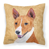 Caroline'S Treasures Sc9124Pw1414 Basenji Decorative Canvas Fabric Pillow, Large, Multicolor