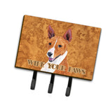 Caroline'S Treasures Sc9124Th68 Basenji Wipe Your Paws Leash Or Key Holder, Large, Multicolor
