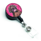 Caroline'S Treasures Doberman Retractable Badge Reel Or Id Holder With Clip, Multicolor (Sc9127Pk-Br)