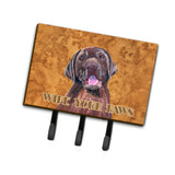 Caroline'S Treasures Sc9127Th68 Labrador Wipe Your Paws Leash Or Key Holder, Large, Multicolor