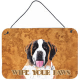 Caroline'S Treasures Saint Bernard Aluminum Metal Wall Or Door Hanging Prints, 8 X 12