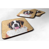 Caroline'S Treasures Sc9129Fc Saint Bernard Foam Coasters (Set Of 4), 3.5 H X 3.5 W, Multicolor