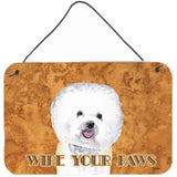 Caroline'S Treasures Bichon Frise Aluminum Metal Wall Or Door Hanging Prints, 8 X 12