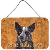 Caroline'S Treasures Australian Cattle Dog Aluminum Metal Wall Or Door Hanging Prints, 8 X 12