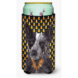 Australian Cattle Dog Candy Corn Halloween Portrait Tall Boy Beverage Insulator Beverage Insulator Hugger