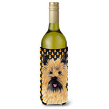 Cairn Terrier Candy Corn Halloween Wine Bottle Beverage Insulator Beverage Insulator Hugger