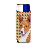 Basenji Fall Leaves Portrait Ultra Beverage Insulators For Slim Cans Sc9227Muk