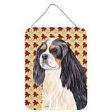 Caroline'S Treasures Sc9231Ds1216 Cavalier Spaniel Fall Leaves Portrait Wall Or Door Hanging Prints, 16 X 12, Multicol