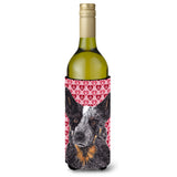 Australian Cattle Dog Hearts Love Valentine'S Day Wine Bottle Beverage Insulator Beverage Insulator Hugger