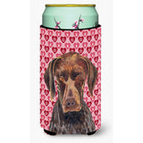 German Shorthaired Pointer Hearts Valentine'S Day Tall Boy Beverage Insulator Beverage Insulator Hugger