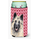 Belgian Tervuren Hearts Valentine'S Day Portrait Tall Boy Beverage Insulator Beverage Insulator Hugger