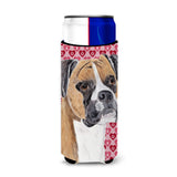 Boxer Hearts Love And Valentine'S Day Portrait Ultra Beverage Insulators For Slim Cans Sc9249Muk
