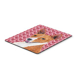 Caroline'S Treasures Basenji Hearts Love & Valentine'S Day Portrait Mouse Pad/Hot Pad/Trivet (Sc9252Mp)