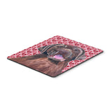 Caroline'S Treasures Labrador Chocolate Hearts Love And Valentine'S Day Mouse Pad, Hot Pad/Trivet (Sc9253Mp)