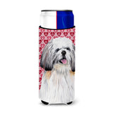 Shih Tzu Hearts Love And Valentine'S Day Portrait Ultra Beverage Insulators For Slim Cans Sc9256Muk