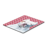 Caroline'S Treasures Pit Bull Hearts Love & Valentine'S Day Portrait Mouse Pad/Hot Pad/Trivet (Sc9258Mp)