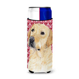 Labrador Yellow Hearts Love Valentine'S Day Ultra Beverage Insulators For Slim Cans Sc9263Muk