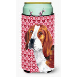 Beagle Hearts Love And Valentine'S Day Portrait Tall Boy Beverage Insulator Beverage Insulator Hugger