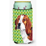Beagle St. Patrick'S Day Shamrock Portrait Tall Boy Beverage Insulator Beverage Insulator Hugger
