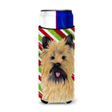 Cairn Terrier Candy Cane Holiday Christmas Ultra Beverage Insulators For Slim Cans Sc9335Muk