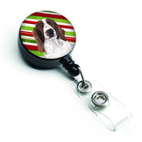 Caroline'S Treasures Welsh Springer Spaniel Candy Cane Christmas Retractable Badge Reel, Multicolor (Sc9340Br)