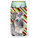 Caroline'S Treasures Schnauzer Candy Cane Holiday Christmas Koozie Hugger, Tall, Multicolor
