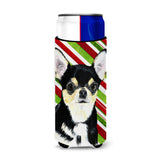 Chihuahua Candy Cane Holiday Christmas Ultra Beverage Insulators For Slim Cans Sc9359Muk