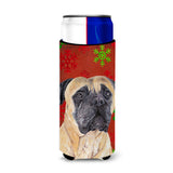 Mastiff Red And Green Snowflakes Holiday Christmas Ultra Beverage Insulators For Slim Cans Sc9425Muk