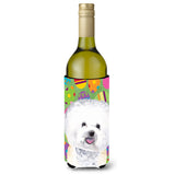 Bichon Frise Easter Eggtravaganza Wine Bottle Beverage Insulator Beverage Insulator Hugger