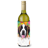 Saint Bernard Easter Eggtravaganza Wine Bottle Beverage Insulator Beverage Insulator Hugger