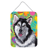 Caroline'S Treasures Alaskan Malamute Easter Eggtravaganza Wall Or Door Hanging Prints, 16 X 12