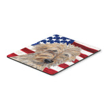 Caroline'S Treasures Goldendoodle Usa American Flag Mouse Pad/Hot Pad/Trivet (Sc9521Mp)