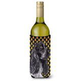 Cocker Spaniel Halloween Candy Corn Wine Bottle Beverage Insulator Beverage Insulator Hugger